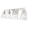 Z-Lite Lyna Vanity, 4-Light, 30.5 In.W x 6.5 In.L x 9 In.H, Brushed Nickel/Clear 823-4V-BN - alternate 7